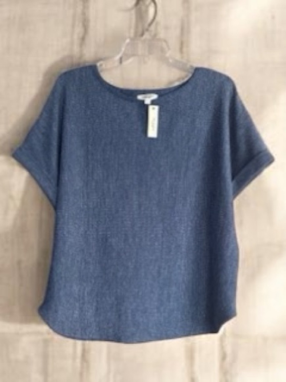 NWT! Max Studio London Muted Blue Patterned Sweater | XL